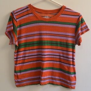 Women's short sleeve striped t-shirt